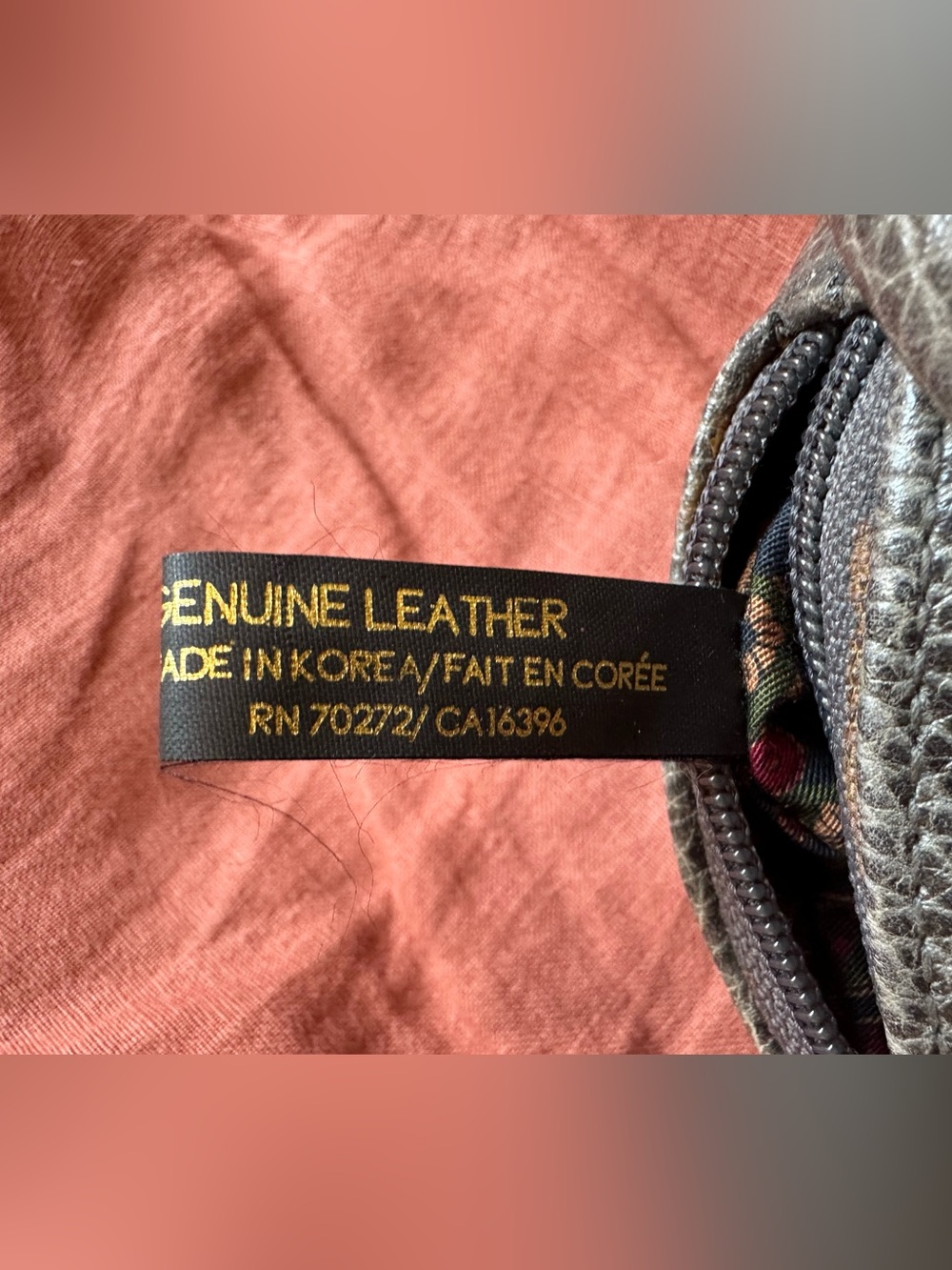 Vintage Liz Claiborne Pebble Grey Leather Purse. Great Vintage Condition 🩶 - Picture 11 of 15